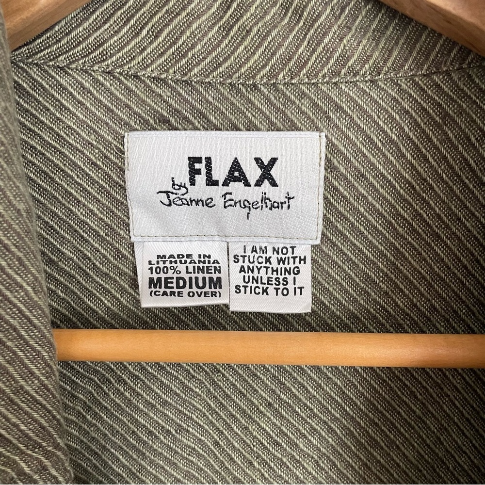 Flax Olive Green Women's Top - Picture 5 of 10